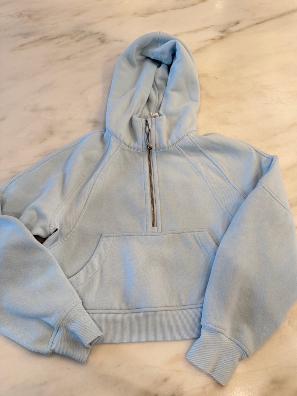 Lululemon Athletica scuba half zip xs s powder blue read